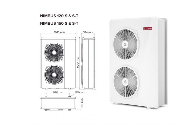 Šilumos siurblys Oras-Vanduo Ariston Nimbus R32, Plus - Image 4