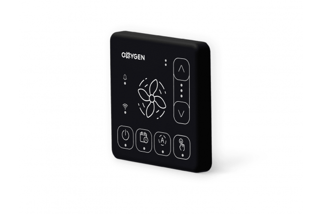 Rekuperatoriaus valdiklis Oxygen Easy su WiFi ir Bluetooth, juodas - Image 2