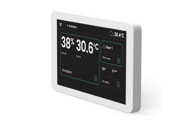 Rekuperatoriaus valdiklis Oxygen LCD SimpleTouch su WiFi ir Bluetooth, baltas - Image 2