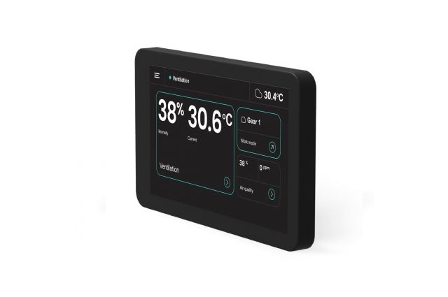 Rekuperatoriaus valdiklis Oxygen LCD SimpleTouch su WiFi ir Bluetooth, juodas - Image 2